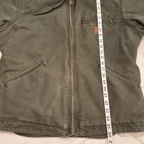 Carhartt J141 ARG (army green) hooded jacket - Picture 6 of 14